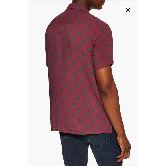 Topman Geo Slim Fit Shirt - Picture 2 of 11